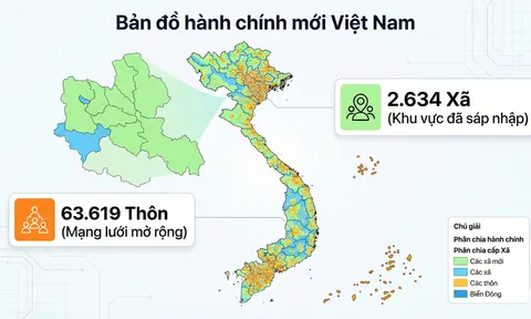 “Cuộc đại phẫu” lịch sử tại nông thôn: Hơn 5.000 xã "biến mất", bản đồ hành chính Việt Nam thay da đổi thịt