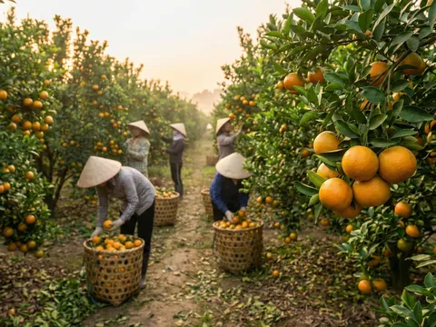 ‘Thủ phủ’ cam giòn Hà Tĩnh: Thương lái ‘chốt đơn’ sớm, nhà vườn đón sóng tăng giá dịp Tết