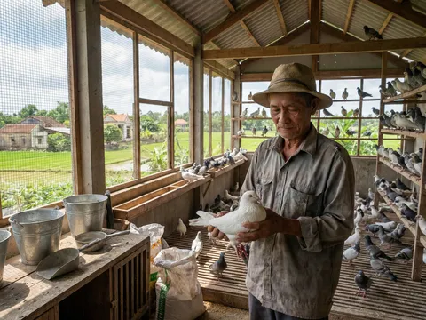 Lão nông Bắc Ninh bỏ nuôi gà, chuyển sang chim bồ câu Pháp: Thu đều 50 triệu đồng mỗi tháng