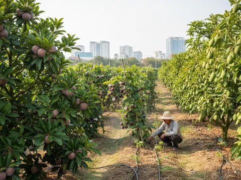 "Bản đồ trái cây thế giới" thu nhỏ trong khu vườn 5.000 m2 giữa lòng TP.HCM