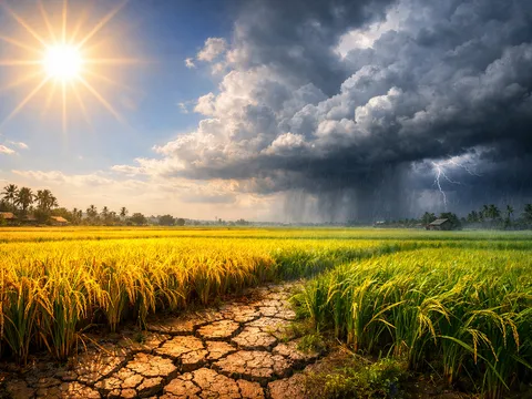 Nắng nóng kỷ lục và mưa trái mùa đồng loạt xuất hiện sau Tết Nguyên Đán tại Nam Bộ